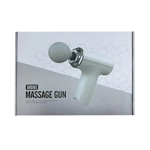 ماساژور برقی تفنگی مدل MG_203 با موتور Brushless، توان 30 وات، باتری 3200 میلیآمپر ساعت، 4 سری ماساژ، نشانگر LED، ماساژ لرزشی و ضربهای برای تسکین درد و رفع گرفتگی عضلات