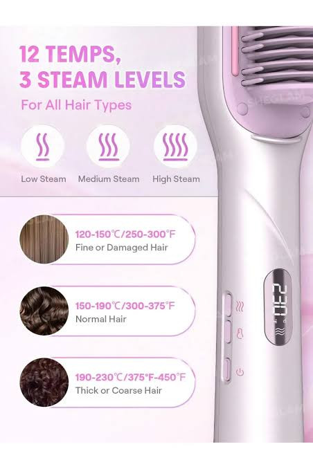 برس حرارتی بخاردار و صافکننده شیگلم مدل Hydra Shot Steam Pro