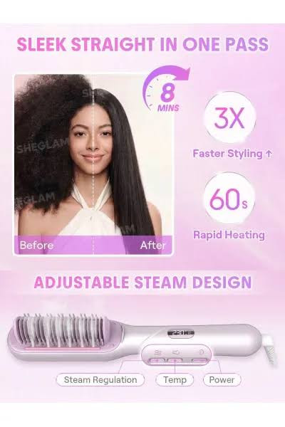 برس حرارتی بخاردار و صافکننده شیگلم مدل Hydra Shot Steam Pro