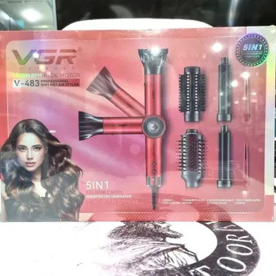 سشوار حرفهای وی جی آر با متمرکزکننده مدل V_483