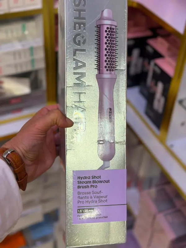 سشوار برسی بخاردار شیگلم مدل Hydra Shot Steam Blowout Brush Pro