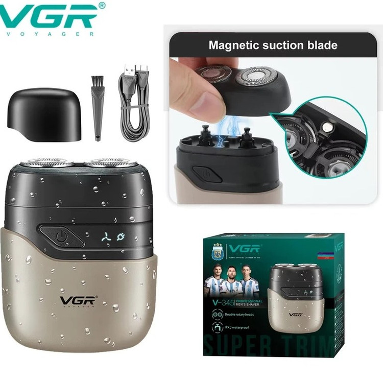 ریش تراش چرخشی جیبی وی جی آر مدل V-345