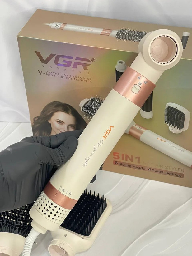 سشوار چرخشی ۵ کاره وی جی آر مدل V-487