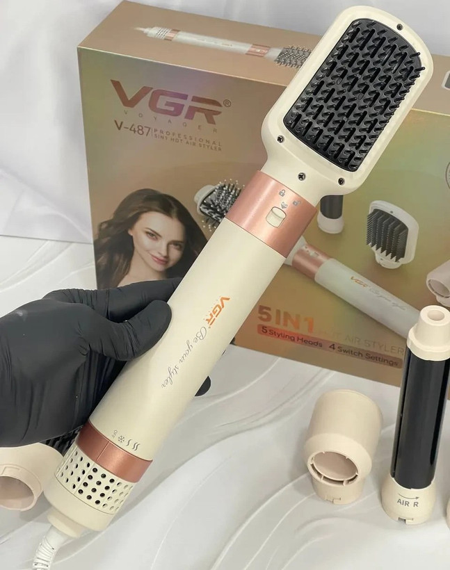 سشوار چرخشی ۵ کاره وی جی آر مدل V-487